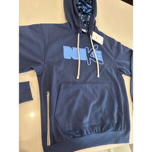 Nike Standard Issue Mens Dri-FIT Basketball Hoodie Navy Paisley DV9501-410 MTall